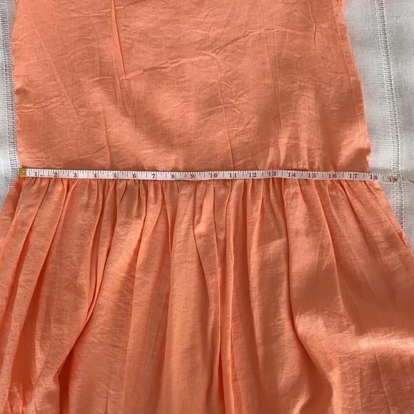 Sign Here Signature Clothing drop waist dress in pastel peach. - Picture 9 of 9